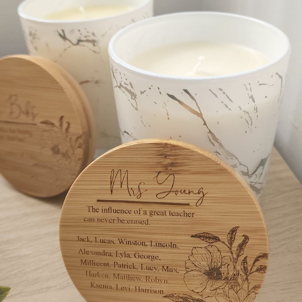 White Marble Soy Wax Candle