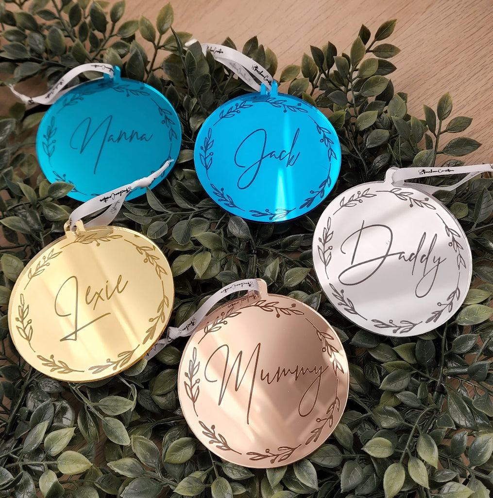 Personalised Christmas Bauble - Style #6