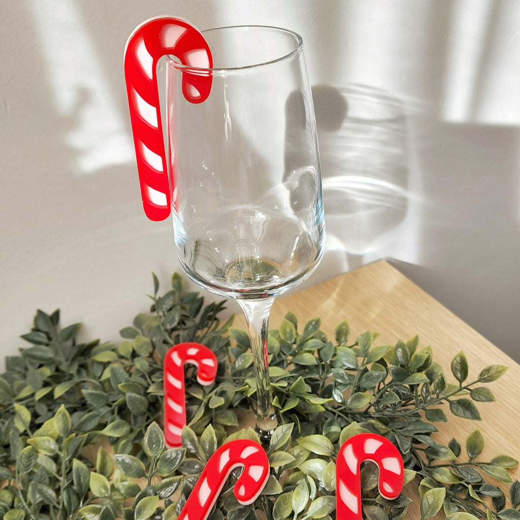 Candy Cane Drink Decorations (4pk)