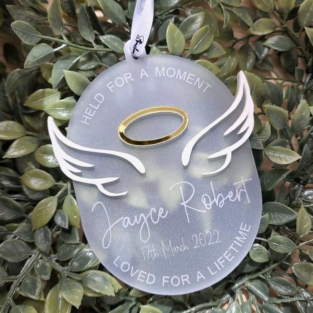 Memorial Decoration with Angel Wings & Halo