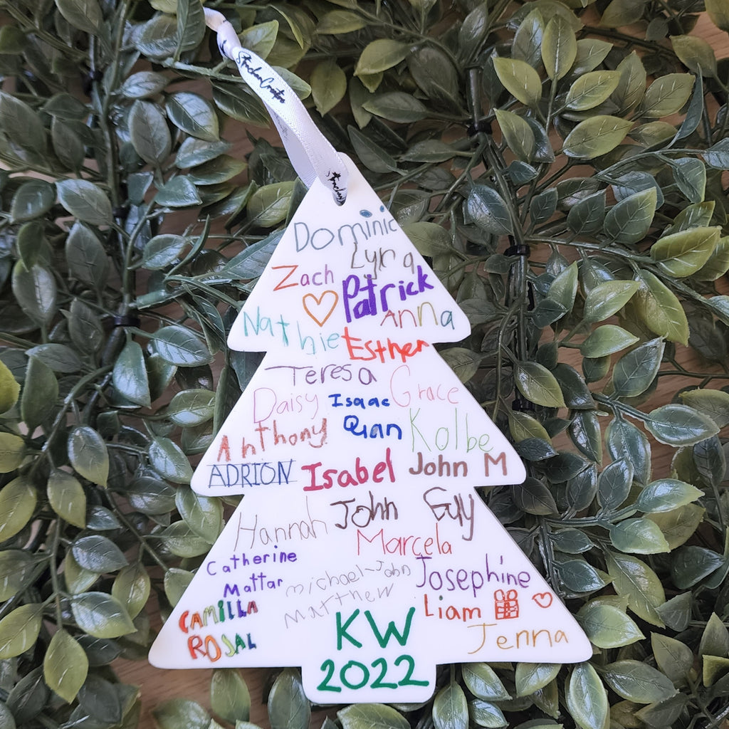 Handwritten Names or Drawing Christmas Decoration