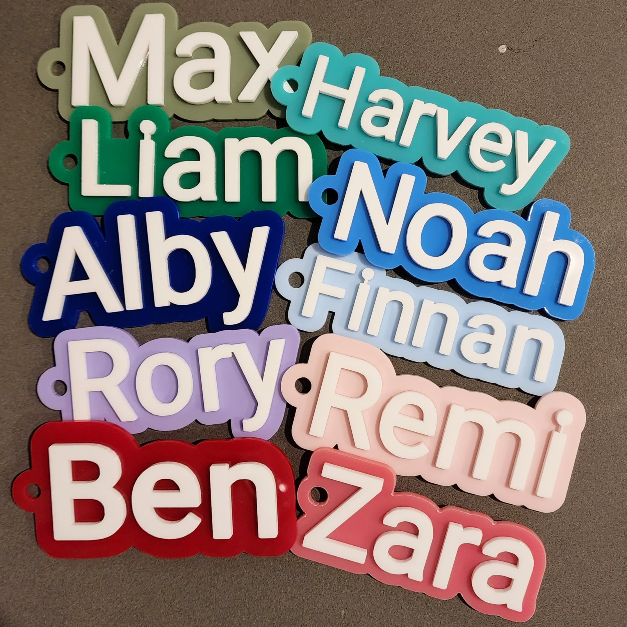 Name Bag Tag - Print Font