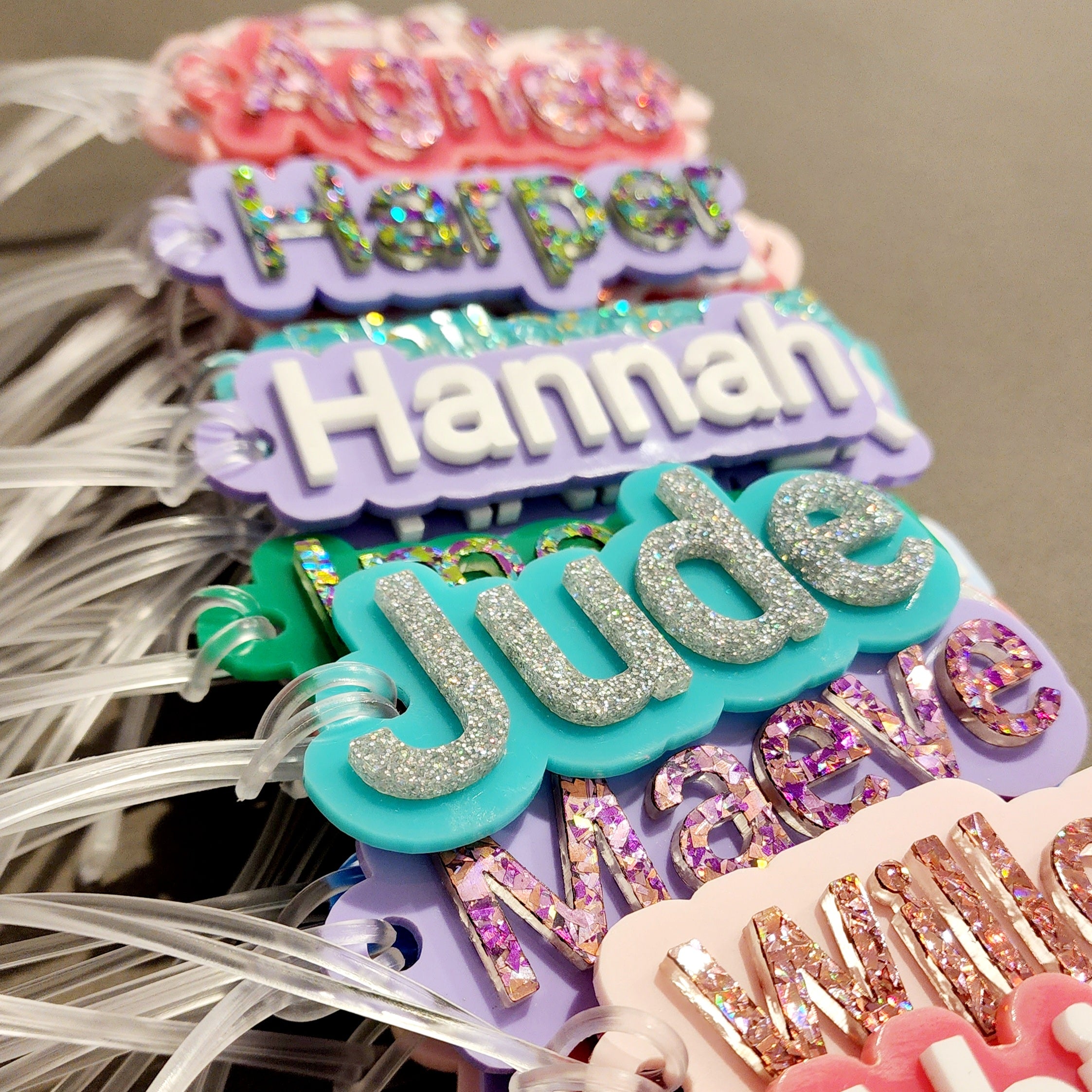 Name Bag Tag - Print Font