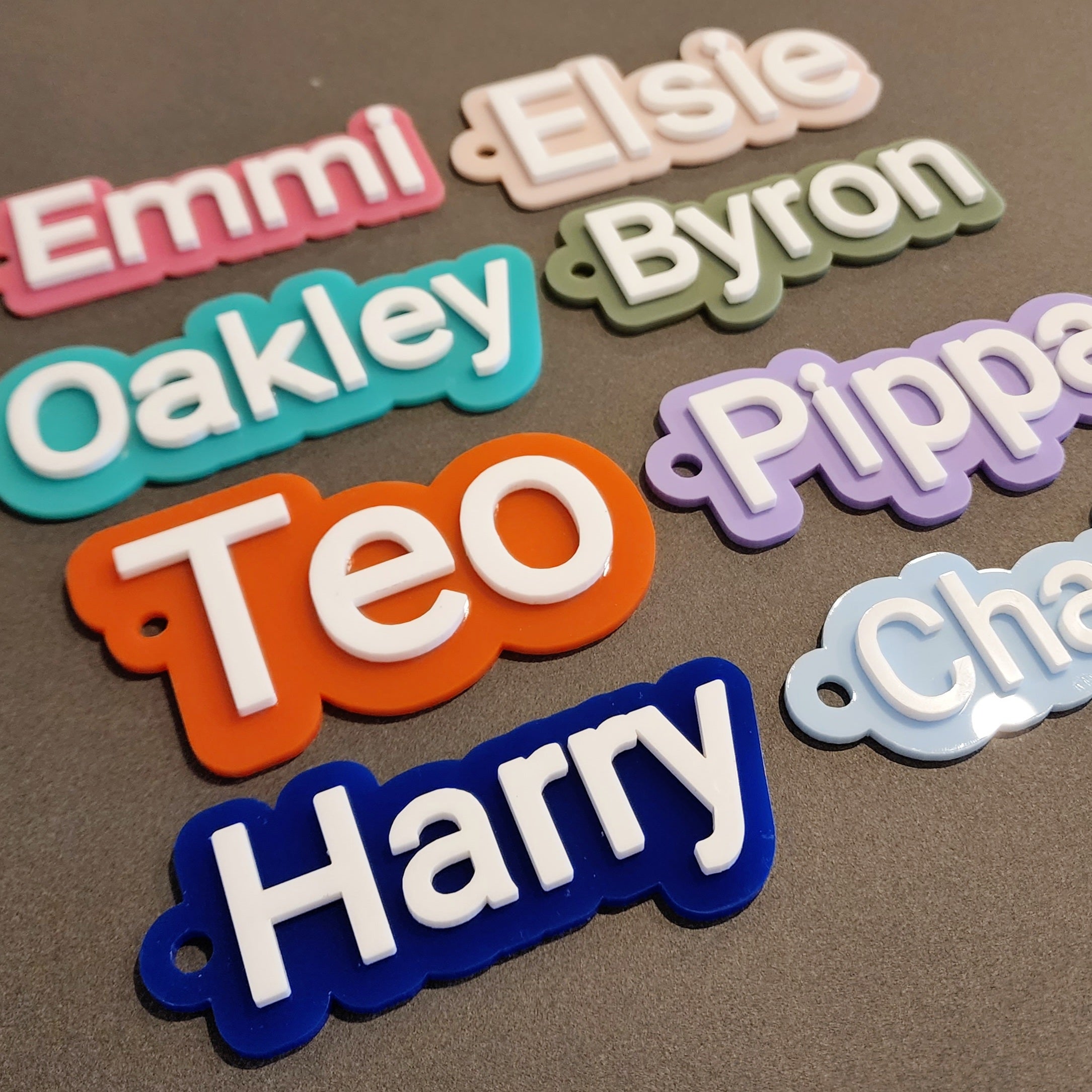 Name Bag Tag - Print Font