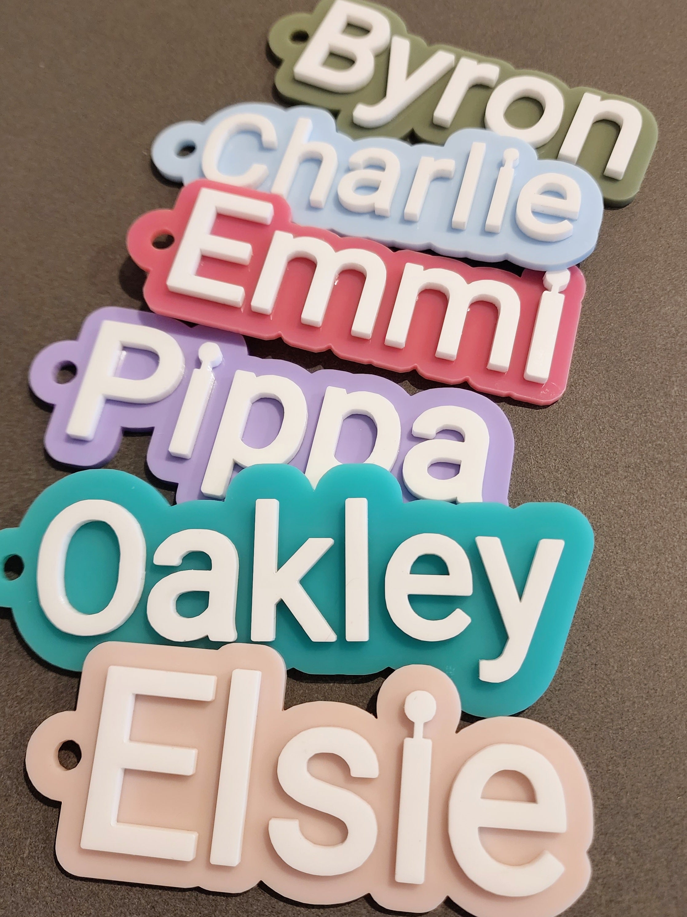 Name Bag Tag - Print Font