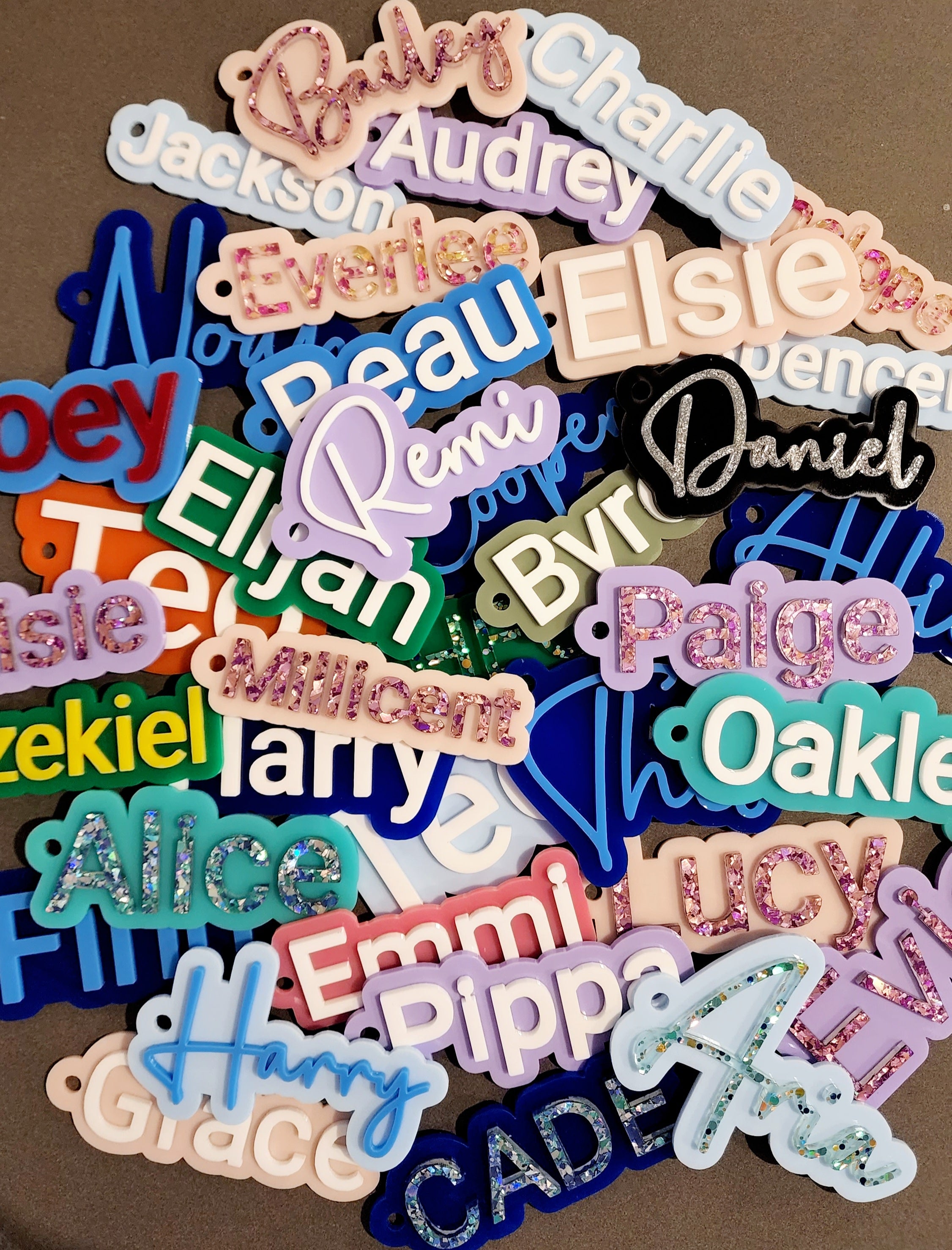 Name Bag Tag - Print Font