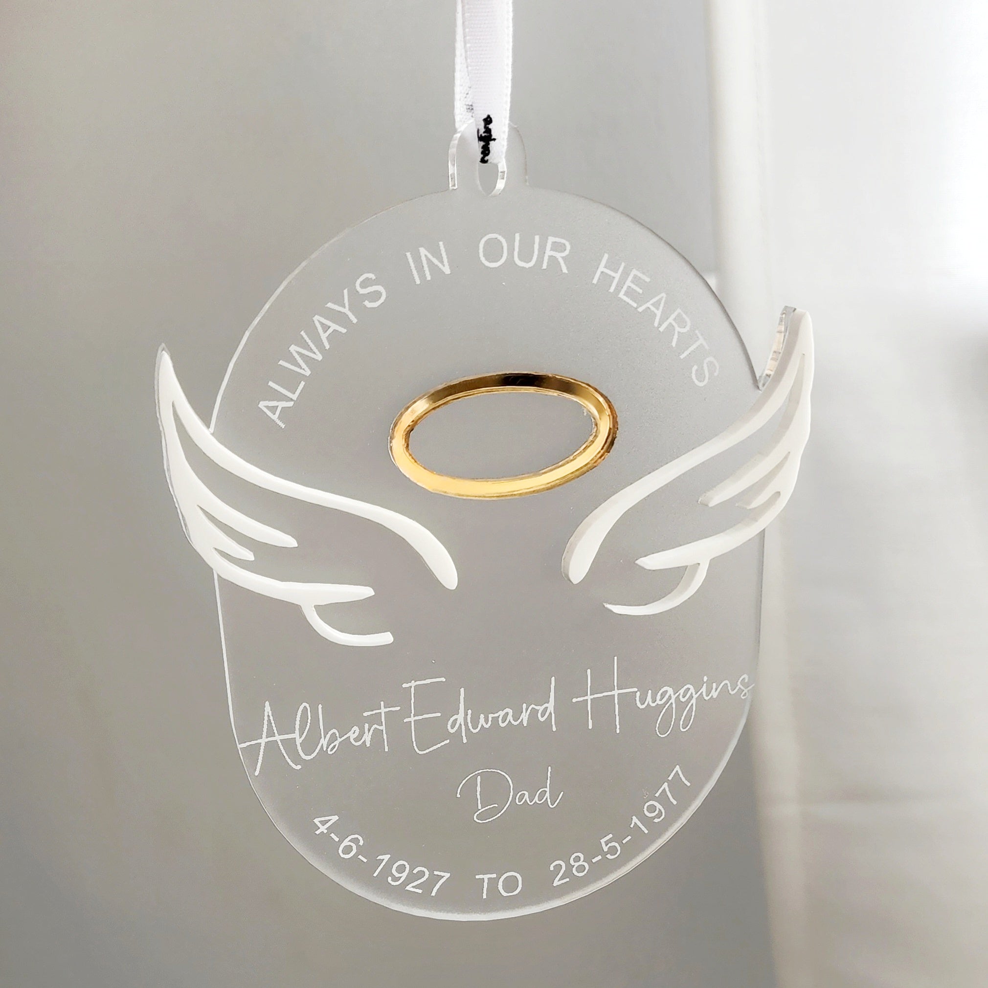 Memorial Decoration with Angel Wings & Halo