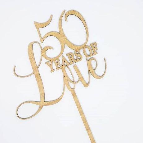 Years of Love Cake Topper