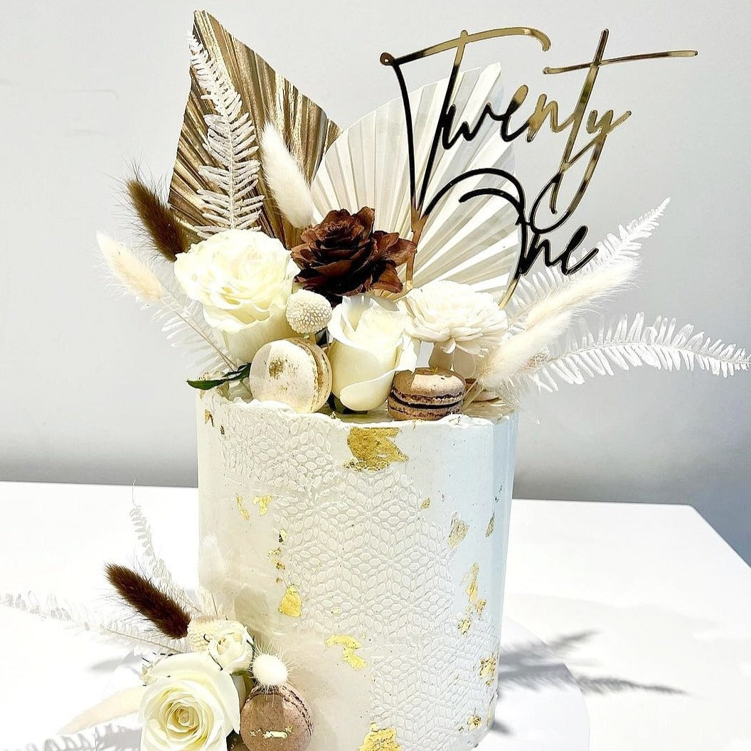 Twenty One Cake Topper