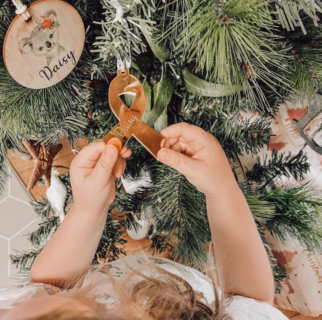 Awareness Ribbon Christmas Bauble