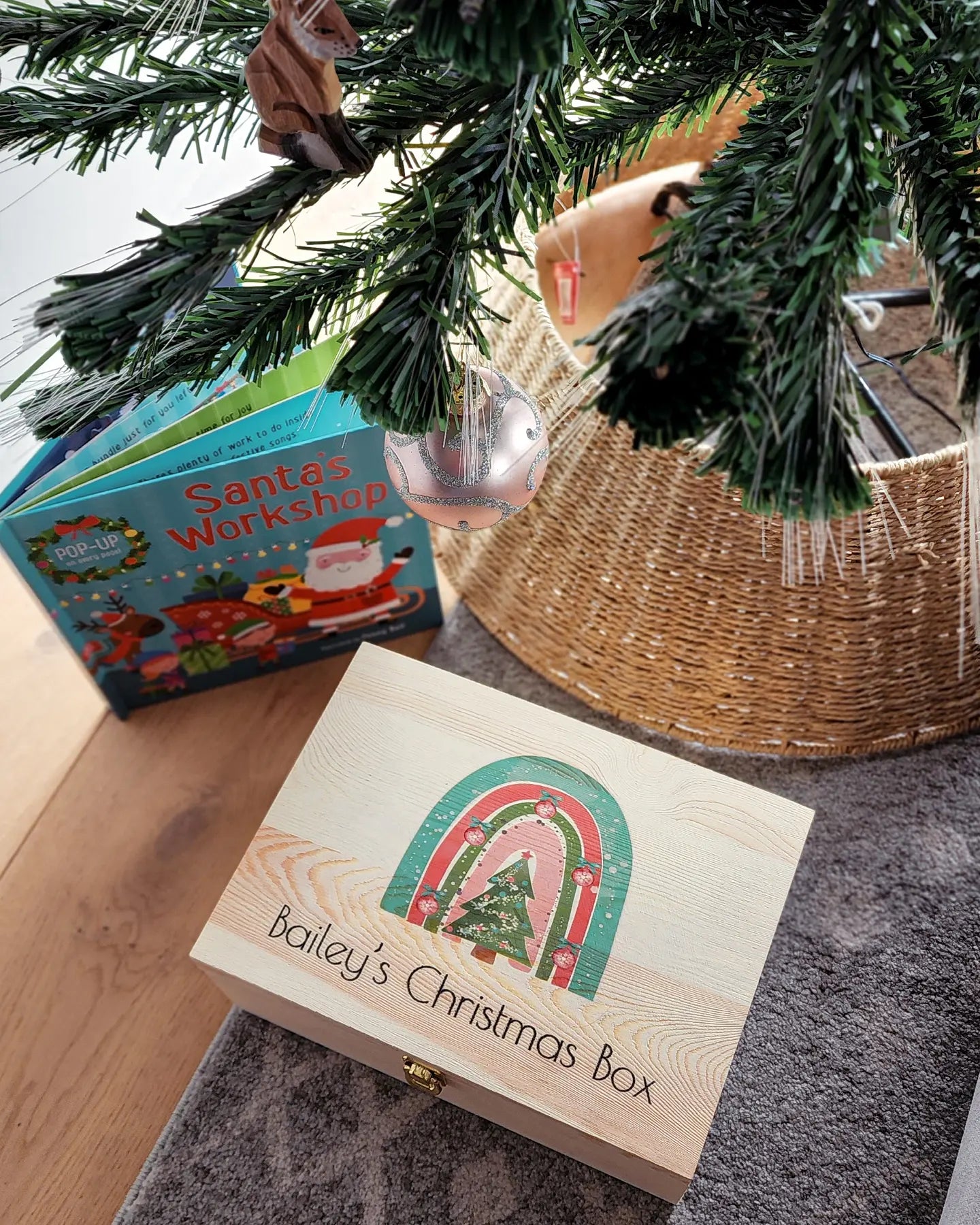 Christmas Rainbow Printed Christmas Box