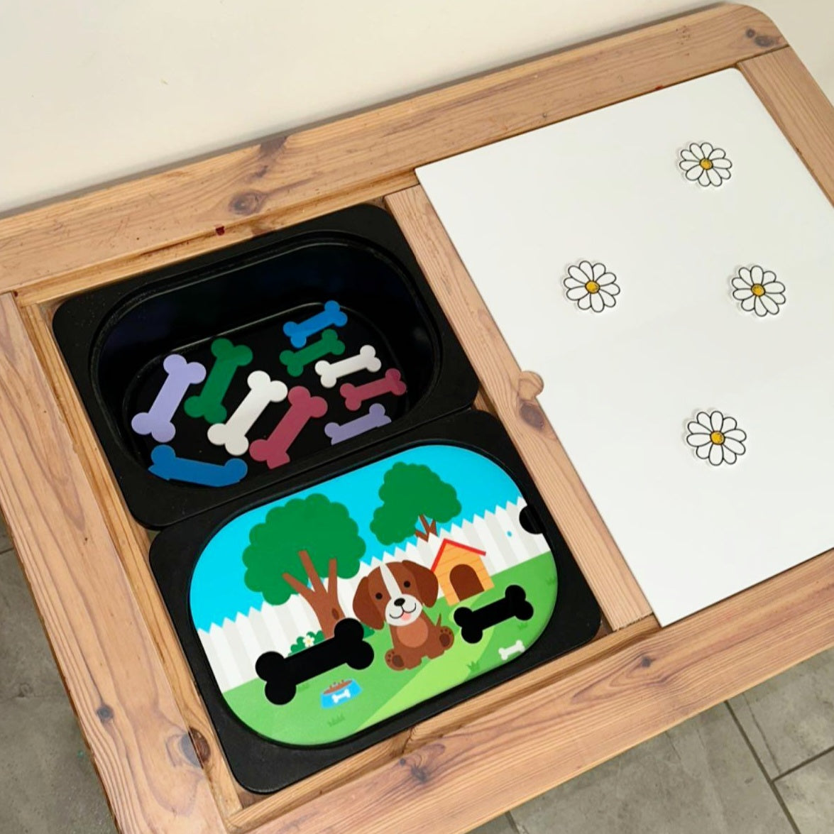 Daisy Table Acrylic Cover for Ikea Flisat or Kmart Table