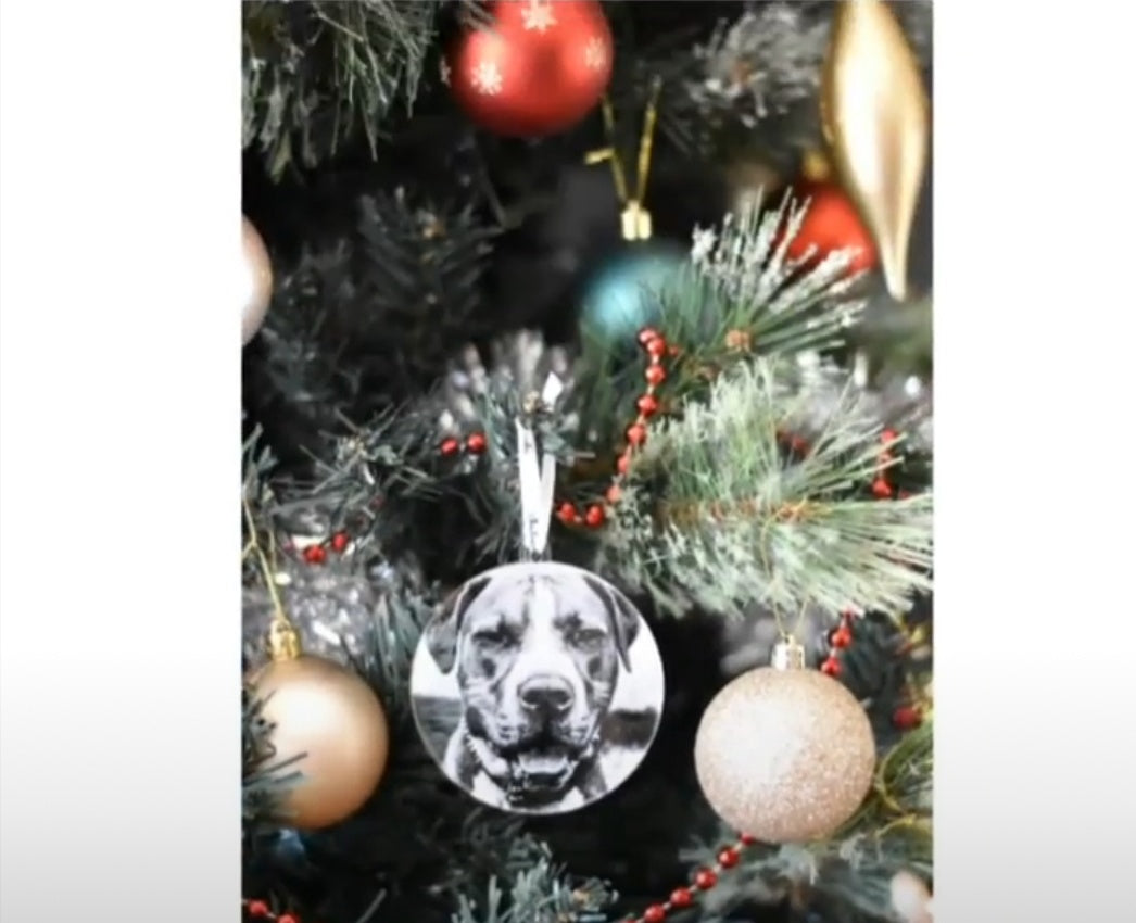 Photo Bauble - Engraved