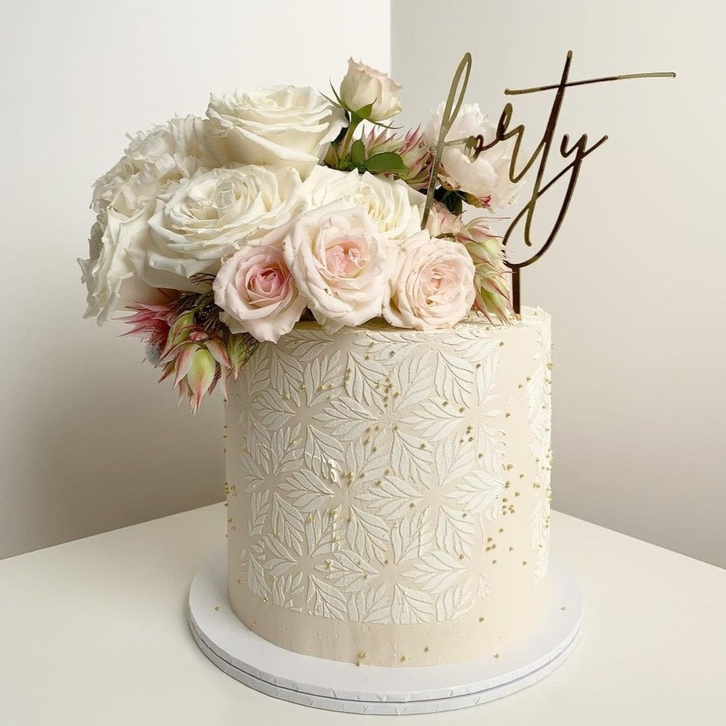 Forty Cake Topper