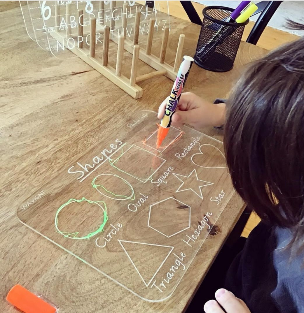 Trace & Wipe Board - Shapes