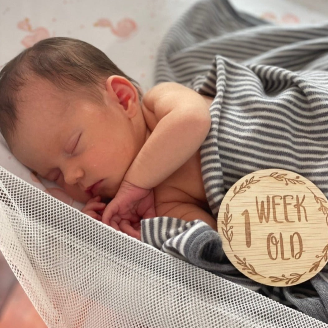 Wreath Milestone Discs - Baby Sets