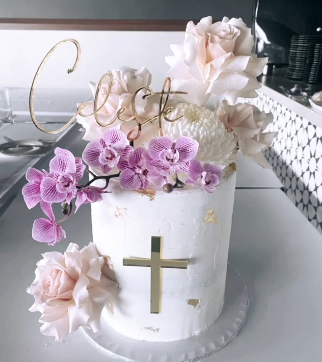 Cross Cake Plaque