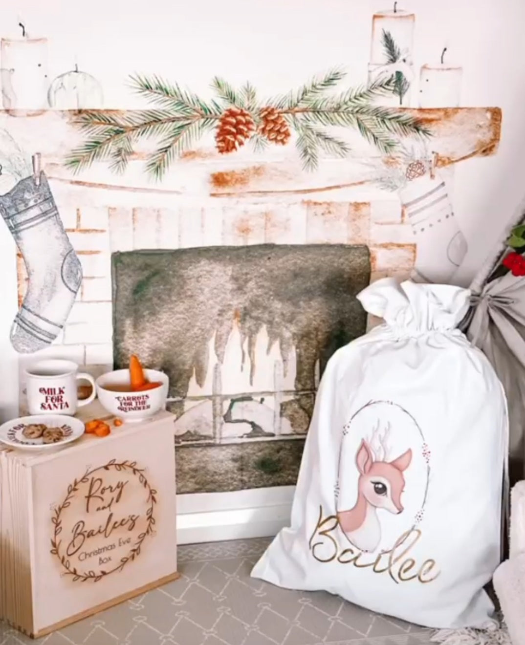 Leaf Wreath Christmas Box