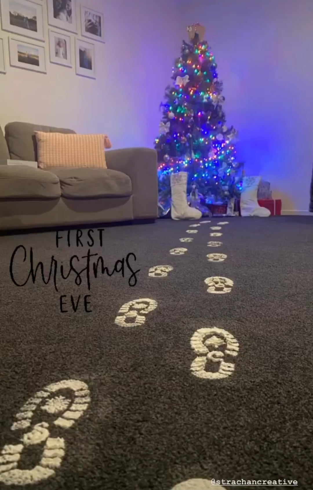 Santa Claus Snowy Boot Templates - Acrylic version