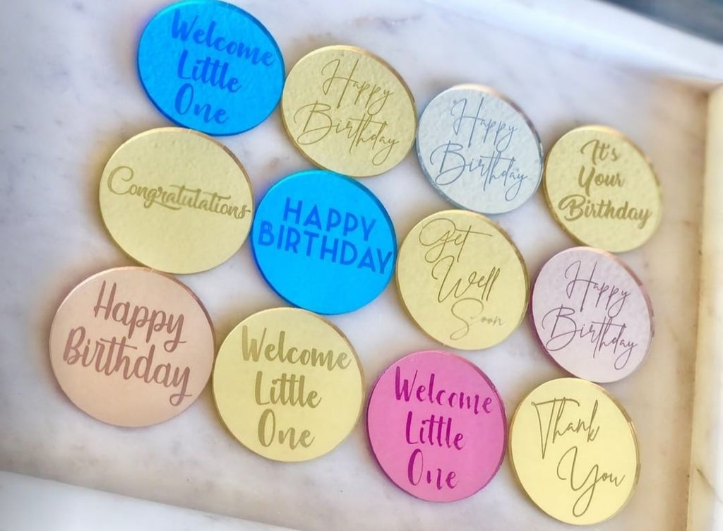 Make Your Own Round Cake Plaque (set of 10)