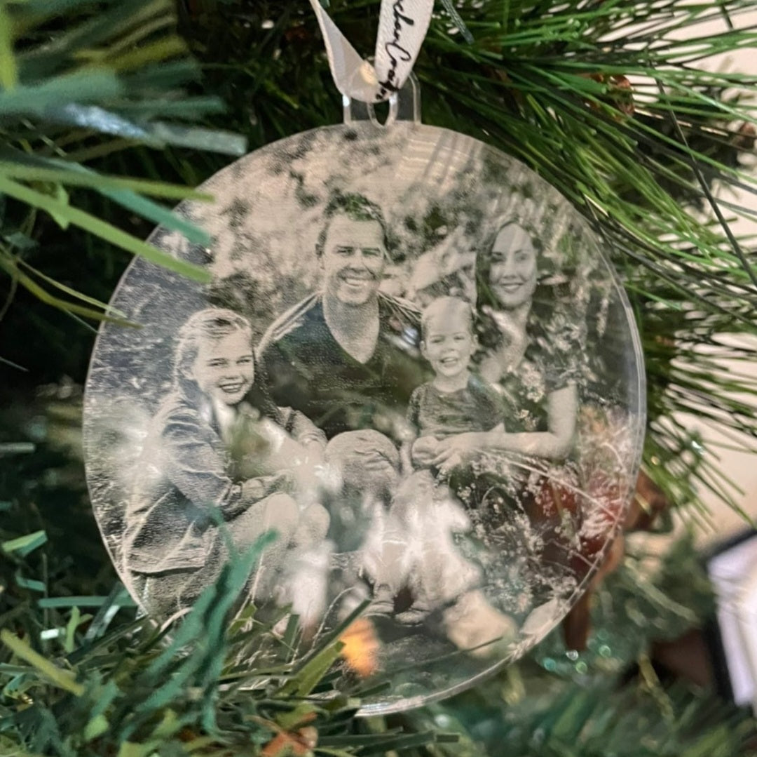Photo Bauble - Engraved