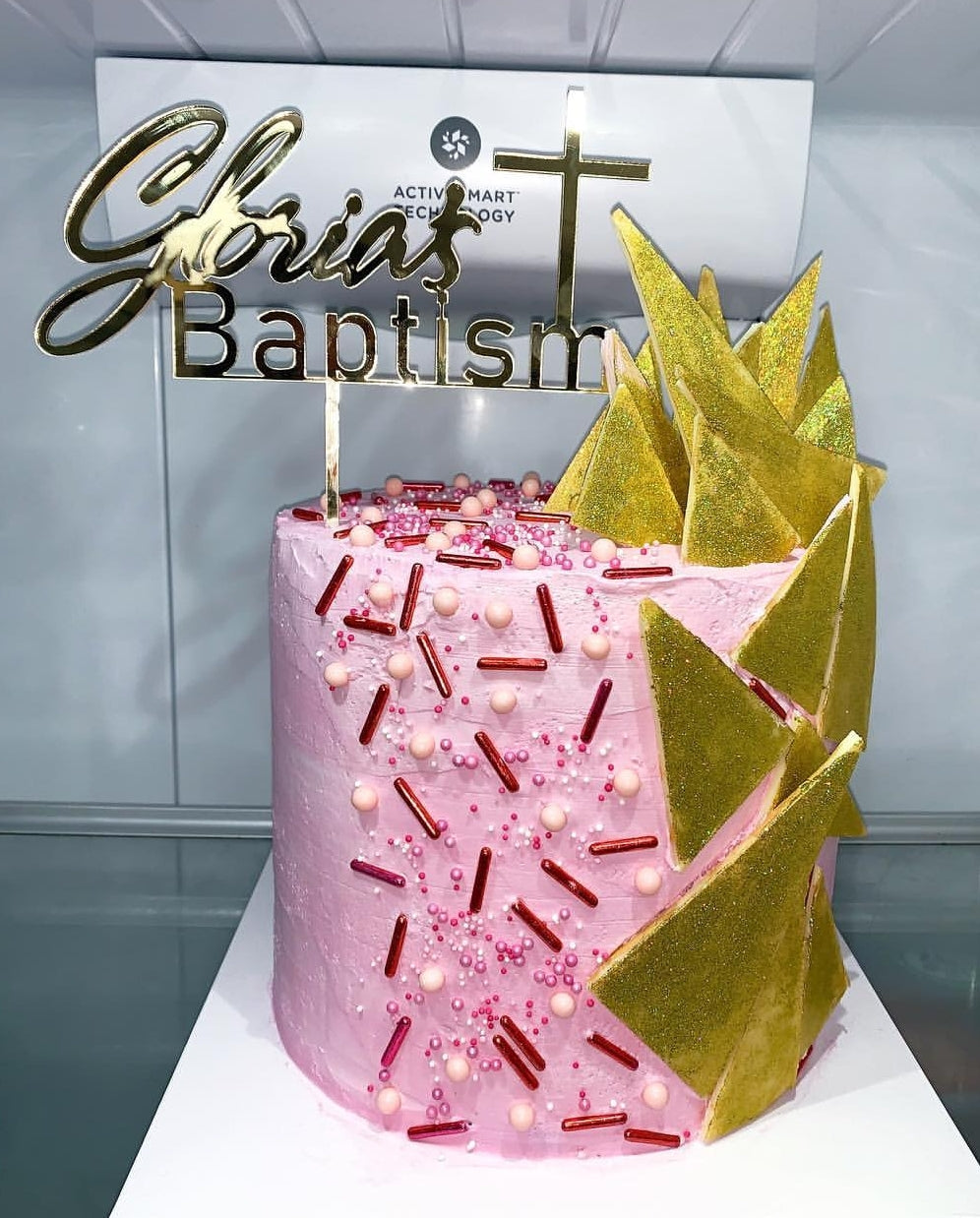 Baptism Cake Topper