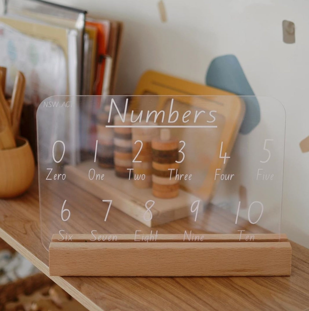 Trace & Wipe Board - Number