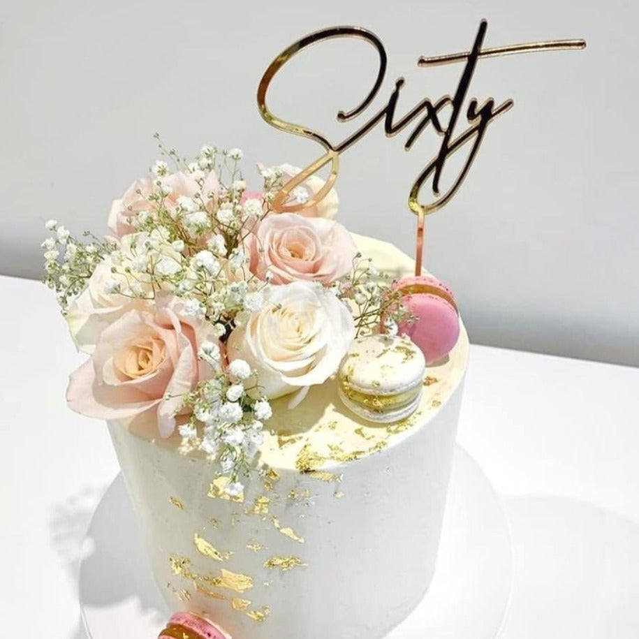 Sixty Cake Topper