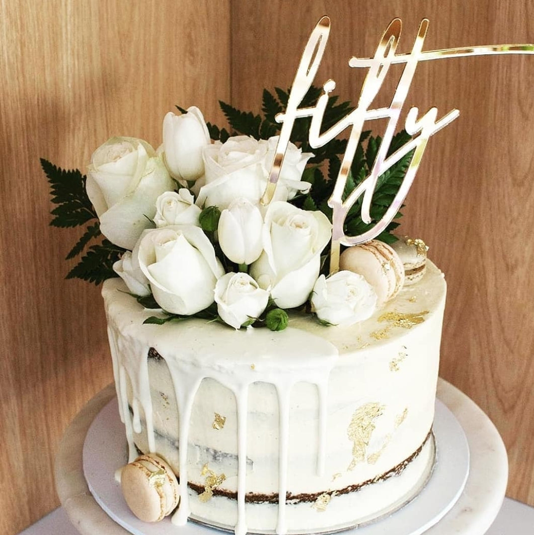 Fifty Cake Topper