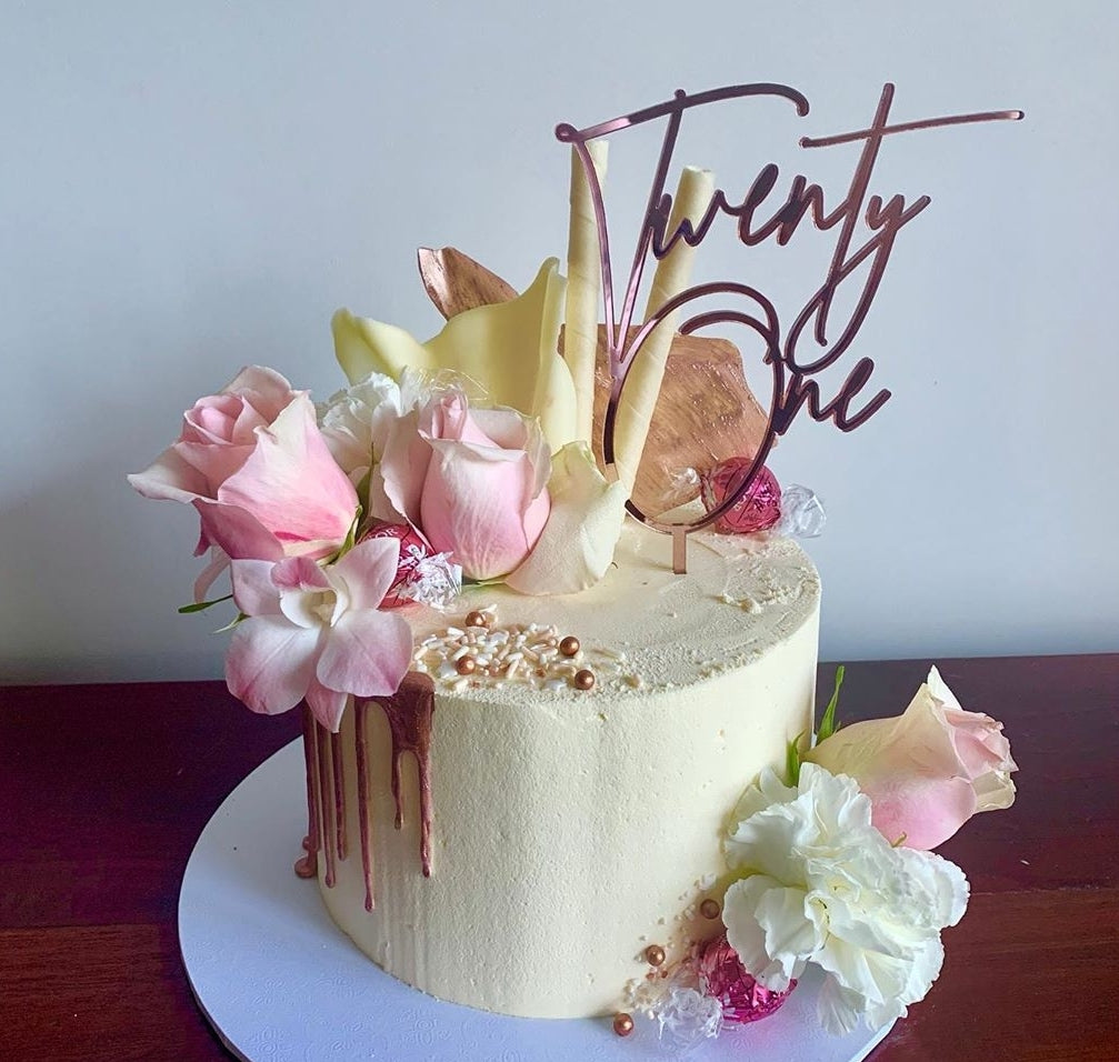 Twenty One Cake Topper