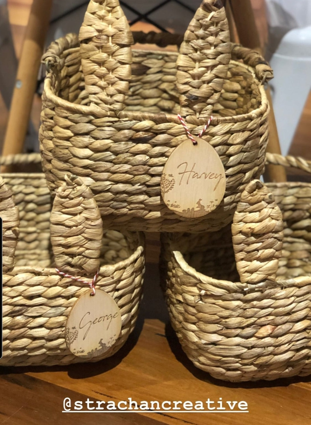 Easter Egg Tag - Wooden