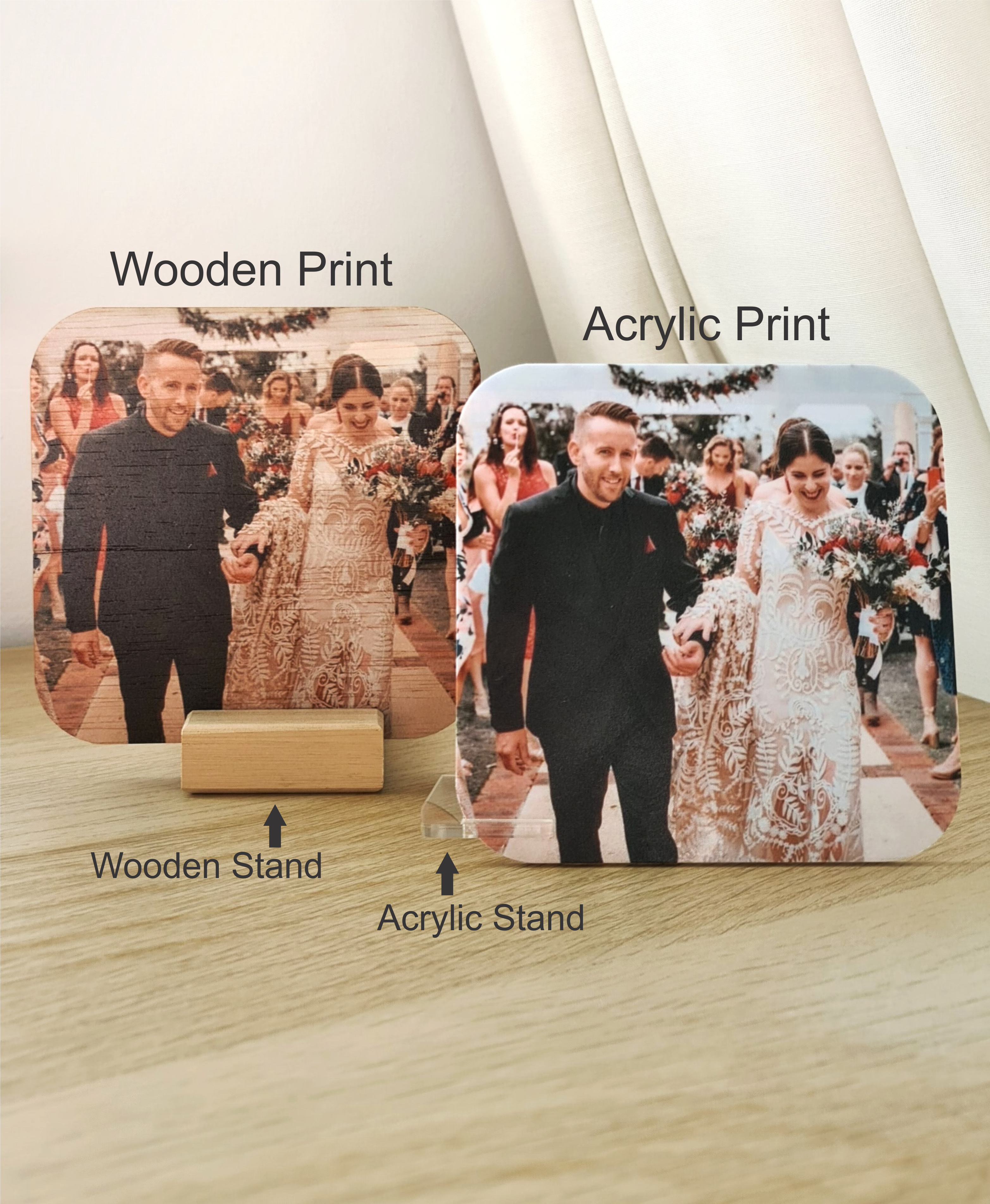 Printed Photo - Wooden square