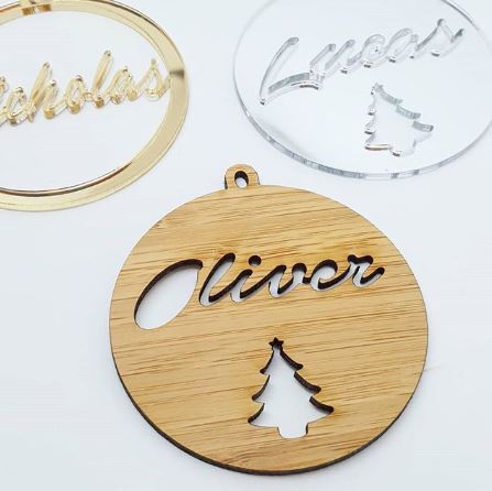 Personalised Christmas Bauble - Style #2