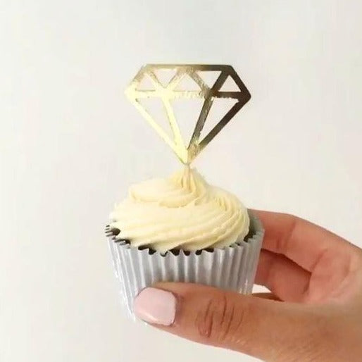 Diamond Cupcake Topper