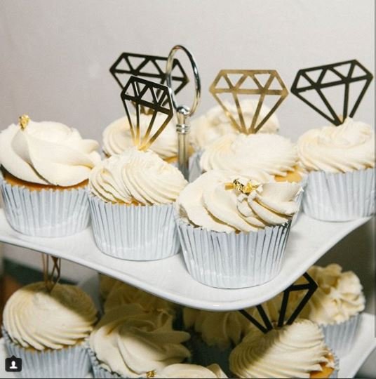 Diamond Cupcake Topper