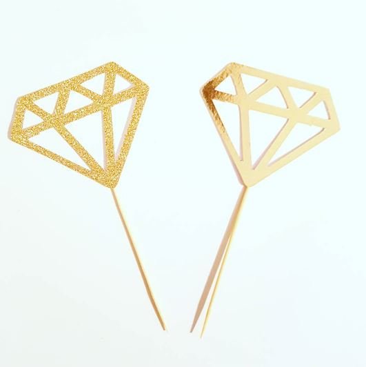 Diamond Cupcake Topper