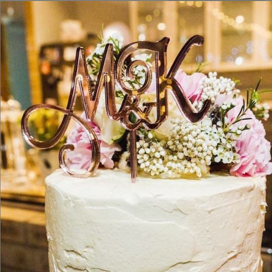 Initials Cake Topper