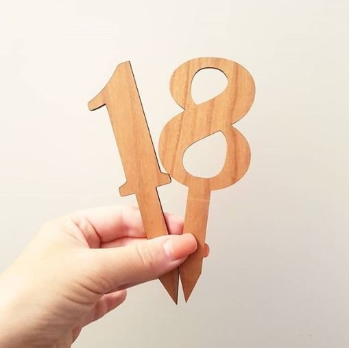 Number Cake Topper (large)