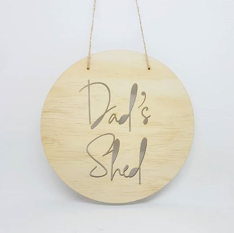 Round Wooden Cut Out Name Plaques