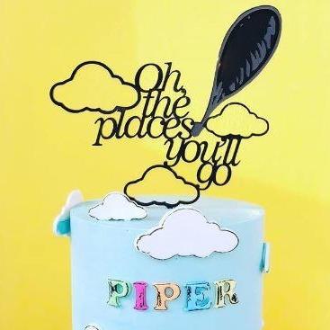 Oh The Places You'll Go Cake Topper