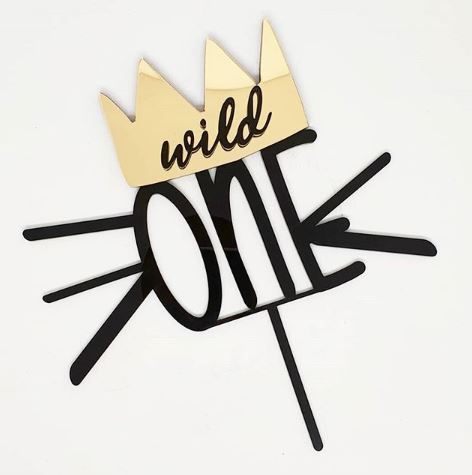 Wild One Crown Cake Topper