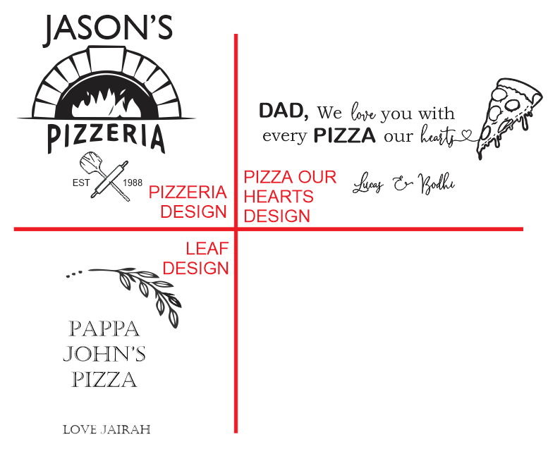 Pizza Paddle - 3x design choices