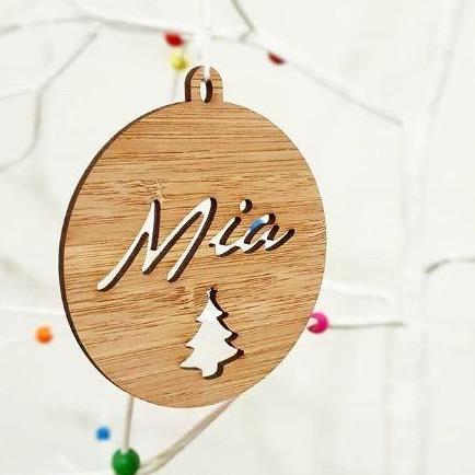 Personalised Christmas Bauble - Style #2